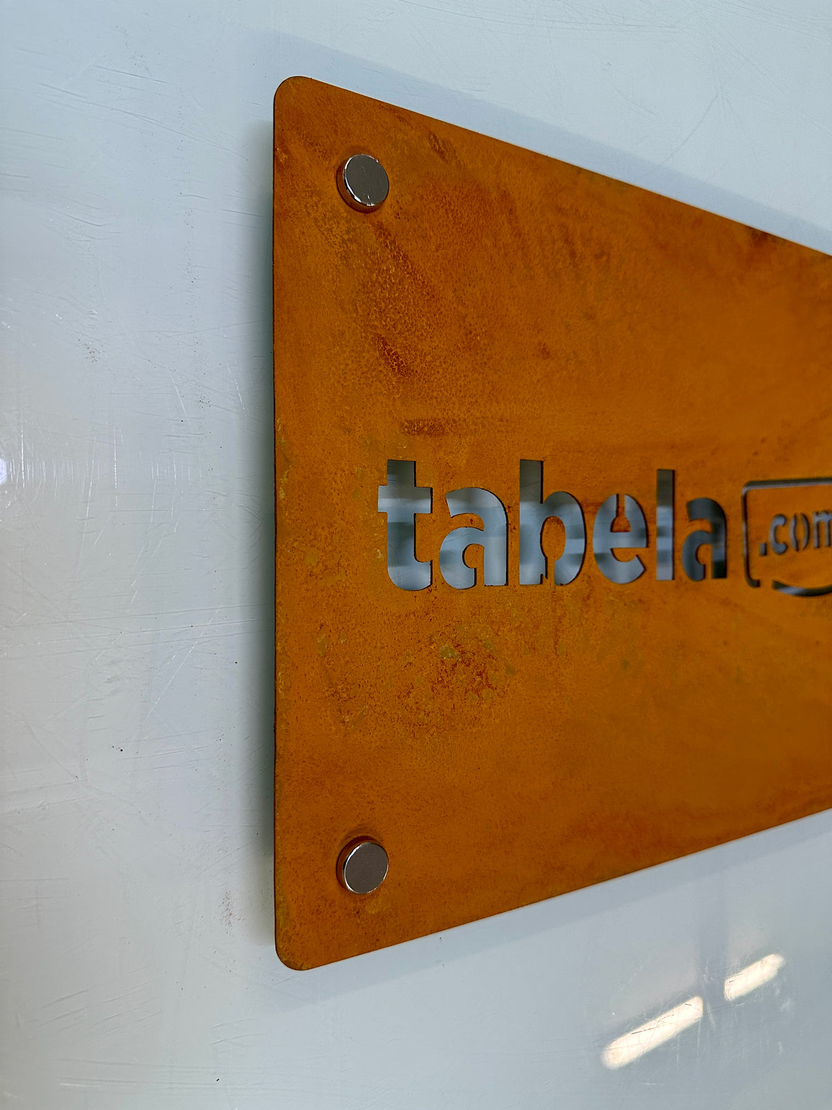 Korten (Corten) Çelik Tabela