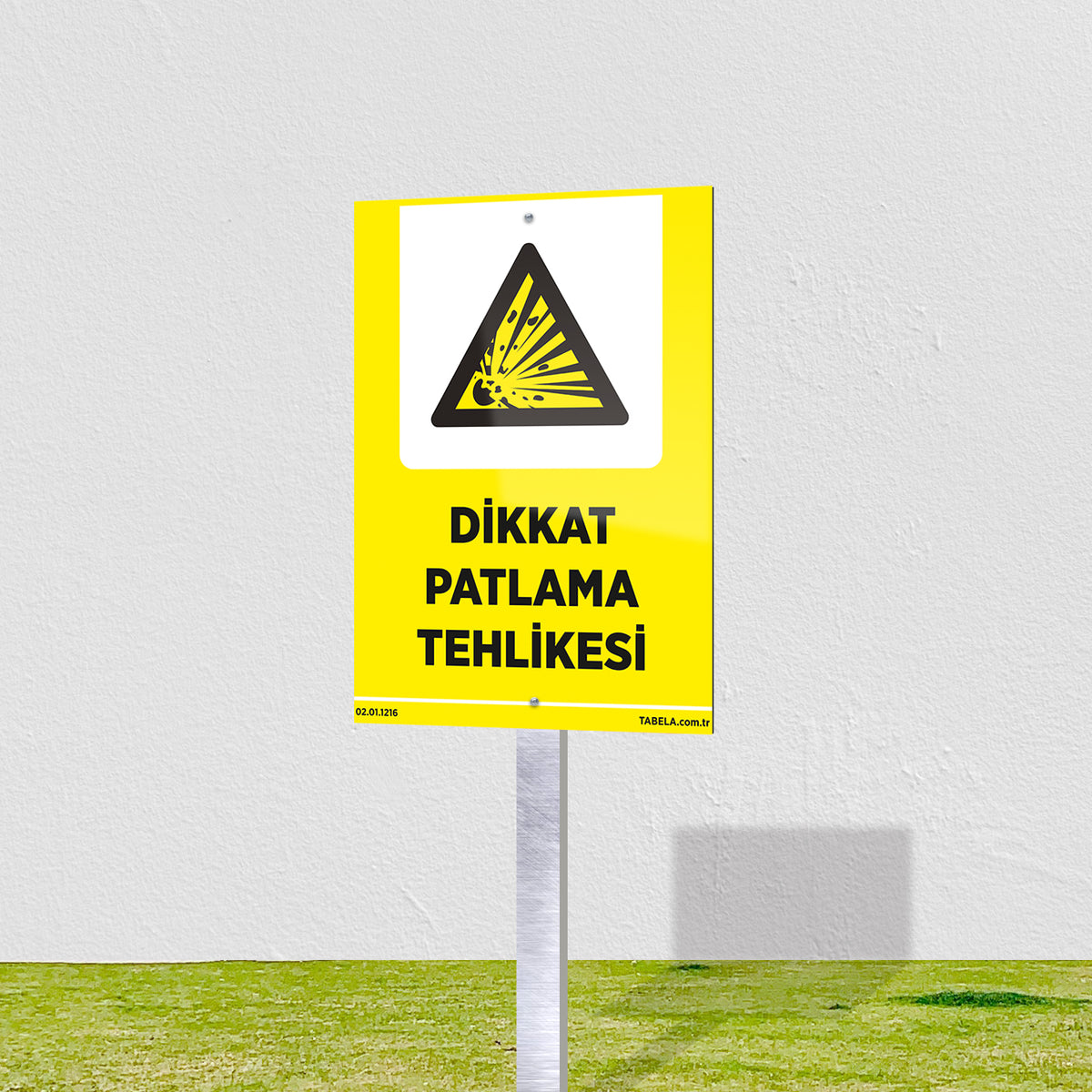 Dikkat Patlama Tehlikesi Levhası