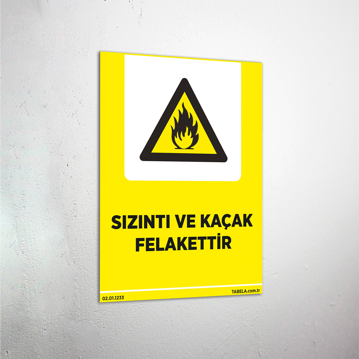 Sızıntı ve Kaçak Felakettir Levhası