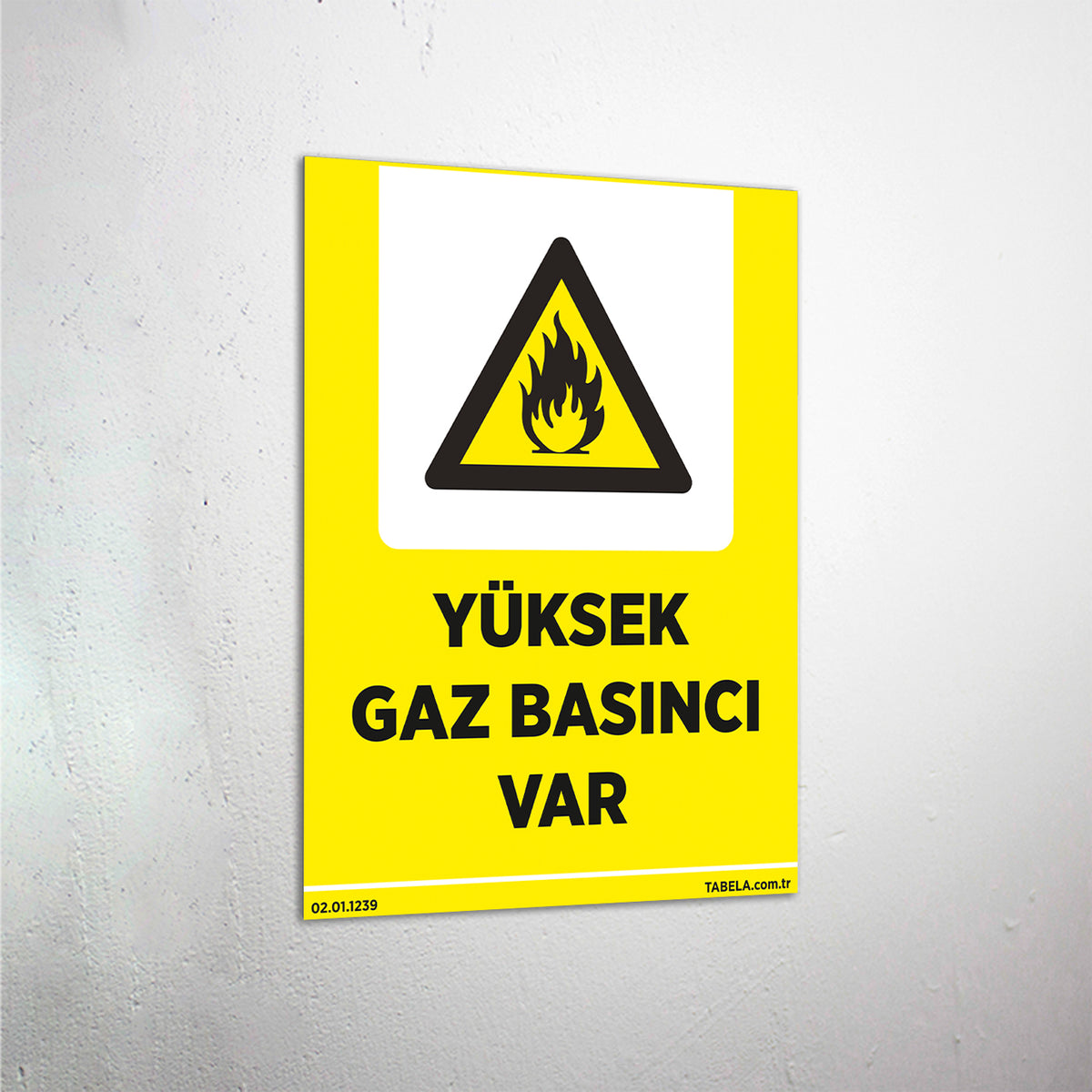 Yüksek Gaz Basıncı Var Levhası