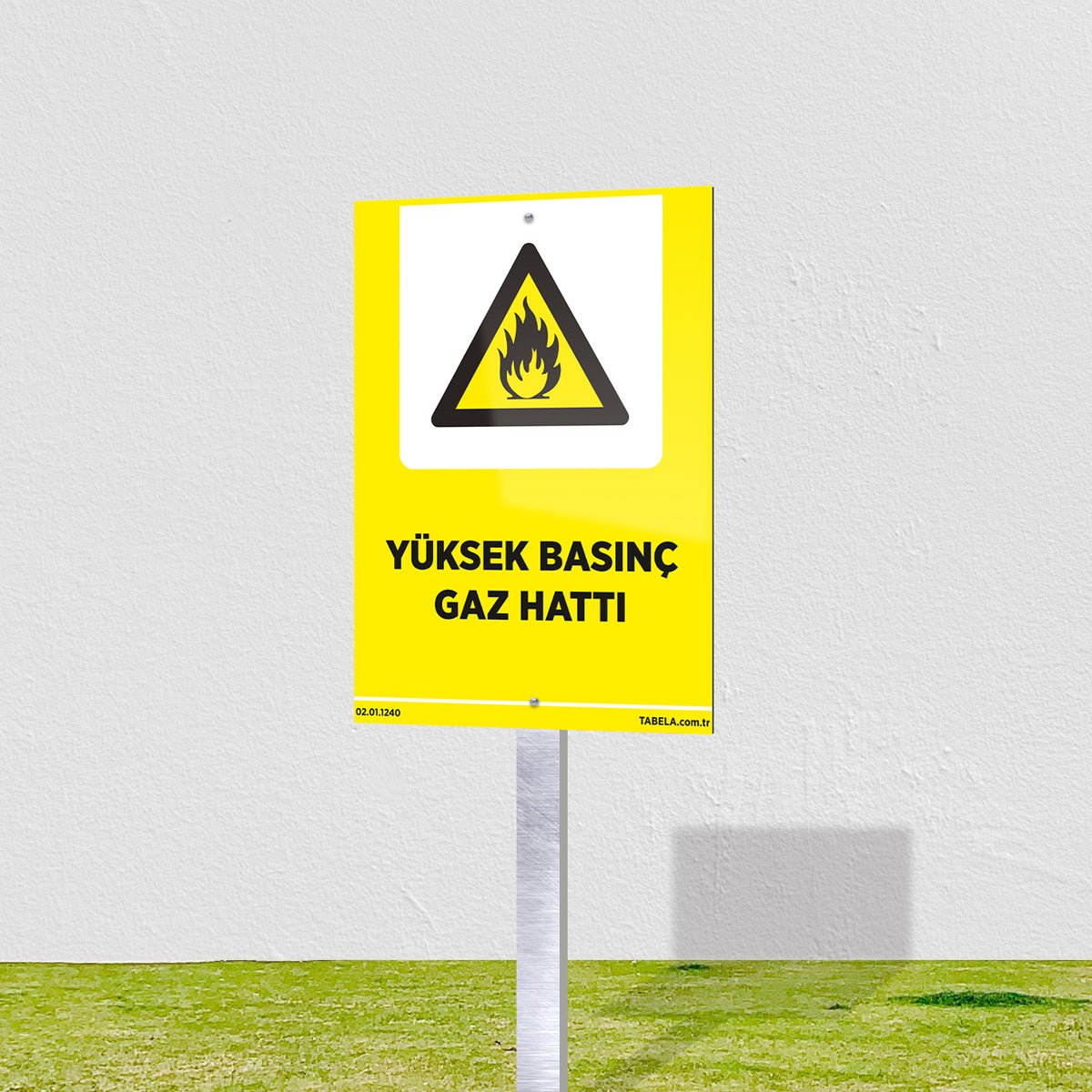 Yüksek Basınç Gaz Hattı Levhası