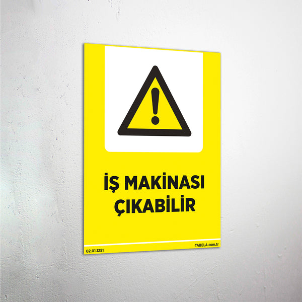 İş Makinası Çıkabilir Levhası