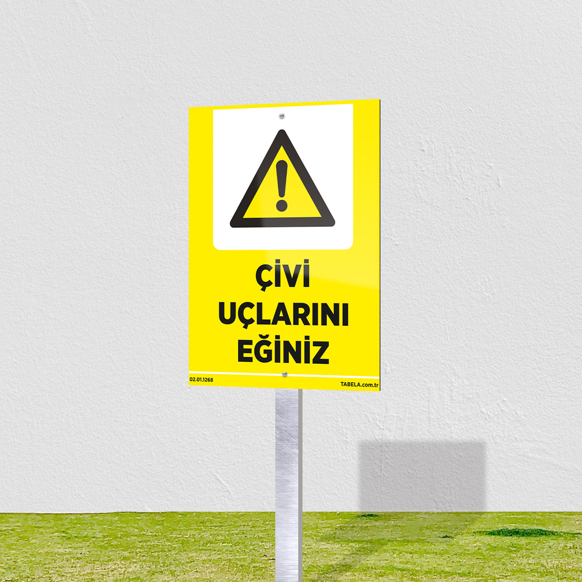 Çivi Uçlarını Eğiniz Levhası