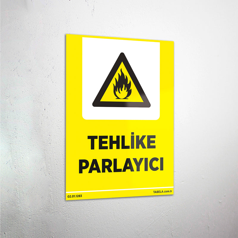 Tehlike Parlayıcı Levhası