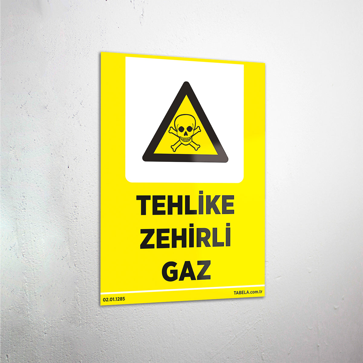 Tehlike Zehirli Gaz Levhası