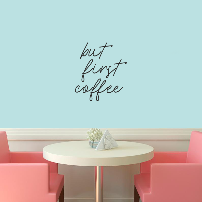 But First Coffee Sticker