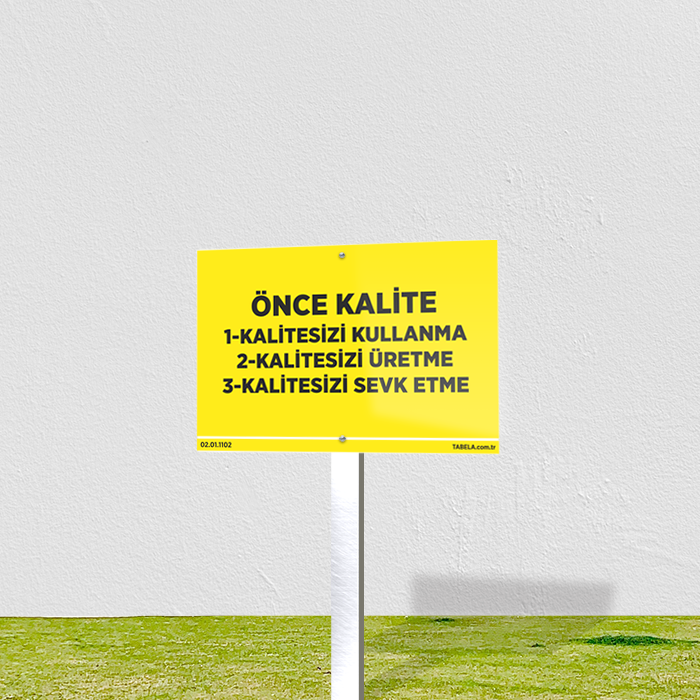 uyarı levhası