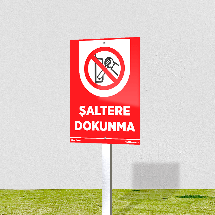 Şaltere Dokunma Levhası