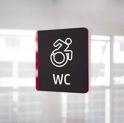 Basic Disabled Wc Sign Disabled Wc Sign - İngilizce Engelli Wc İsimliği ( Yeni Erişim Simgesi ...