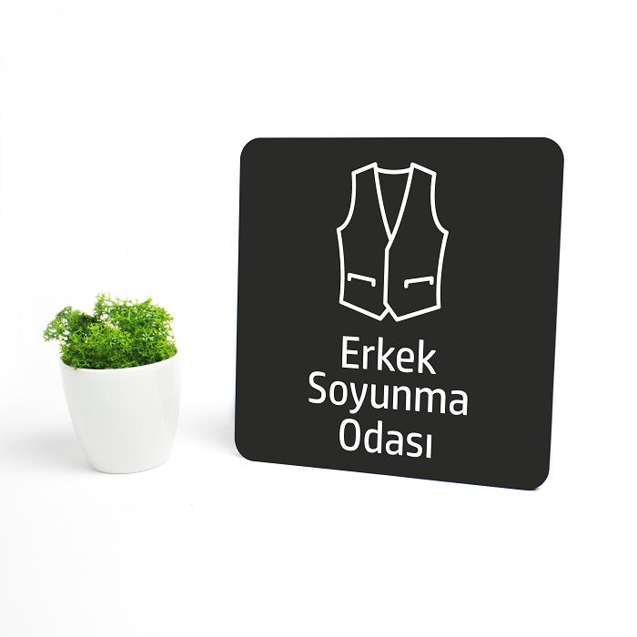 Erkek Soyunma Odası Levhası