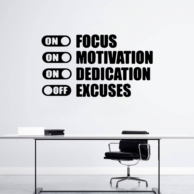 Focus Motivation Sticker