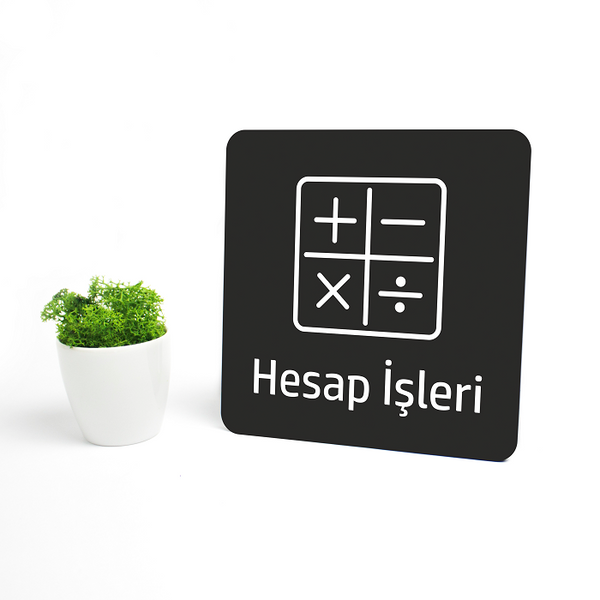 Hesap İşleri levha modelleri