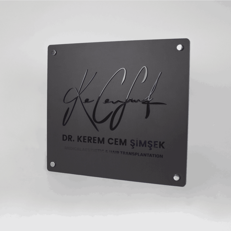 Kabartma Kapı Tabelası