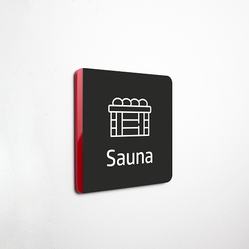Sauna Sign - İngilizce Sauna İsimliği