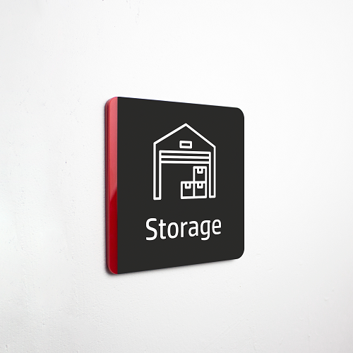 Storage Sign - İngilizce Depo İsimliği