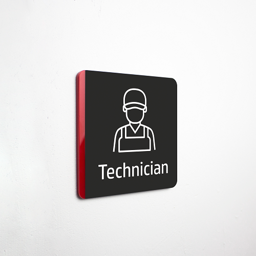 Technician Sign - İngilizce Teknisyen İsimliği