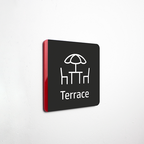 Sign Teras Terrace Sign - İngilizce Teras İsimliği – Tabela.com.tr