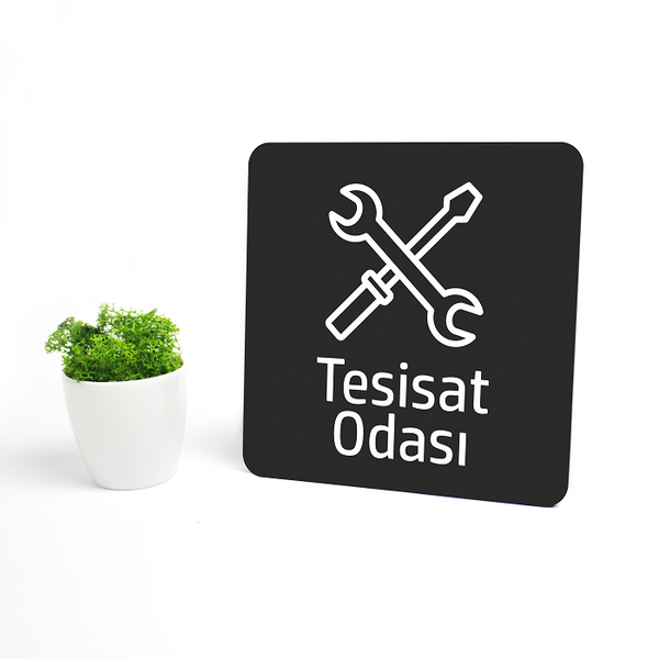 Tesisat Odası Levhası Model