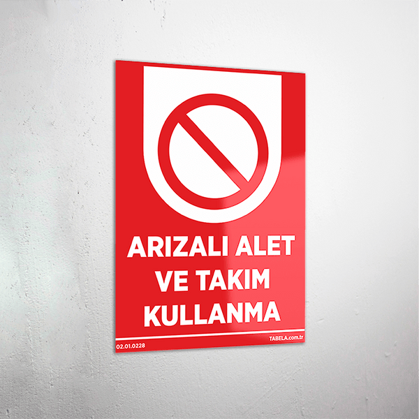 alet kullanma talimatı