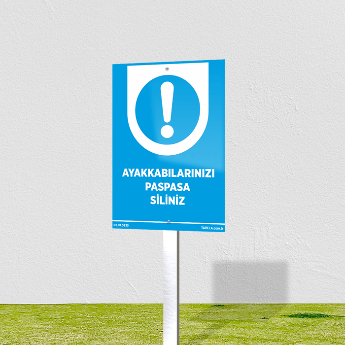 iş sahası kuralları levhası