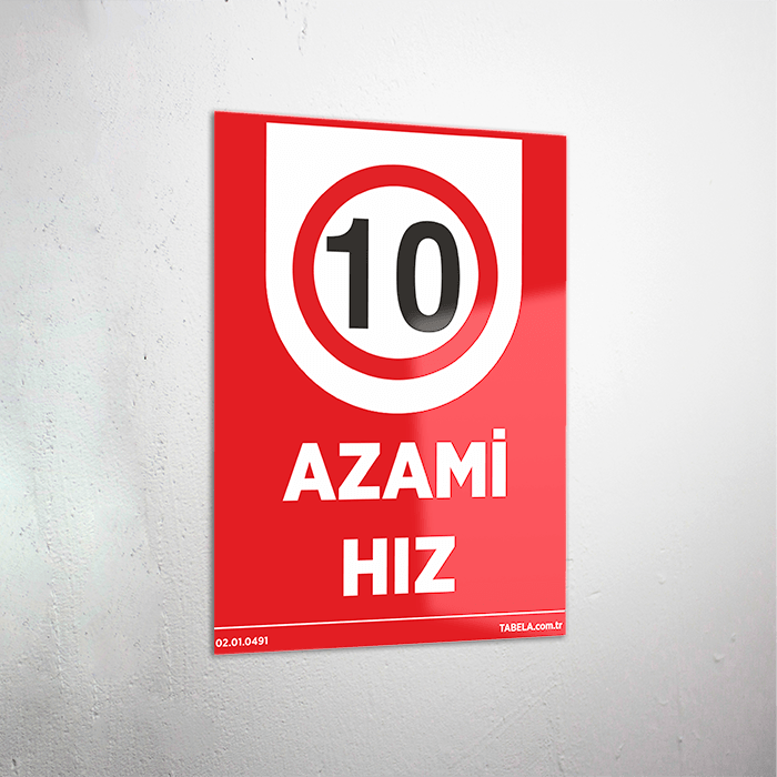 Azami Hız 10 Levhası