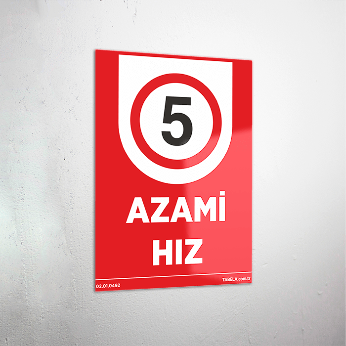 Azami Hız 5 Levhası