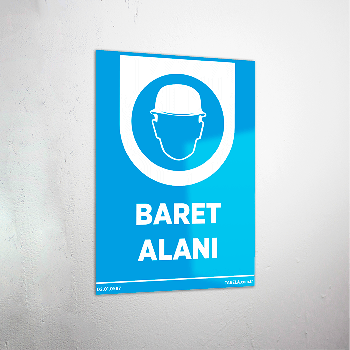 Baret Alanı Levhası