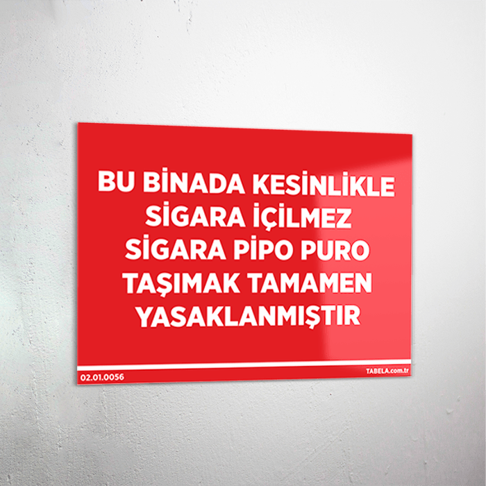 sigara içilmez levhası