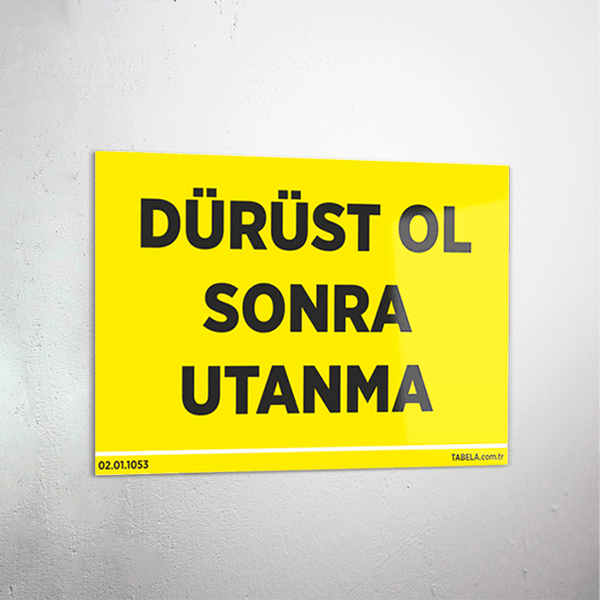 uyarı levhası