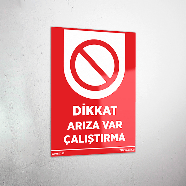 arıza bildiri levhası