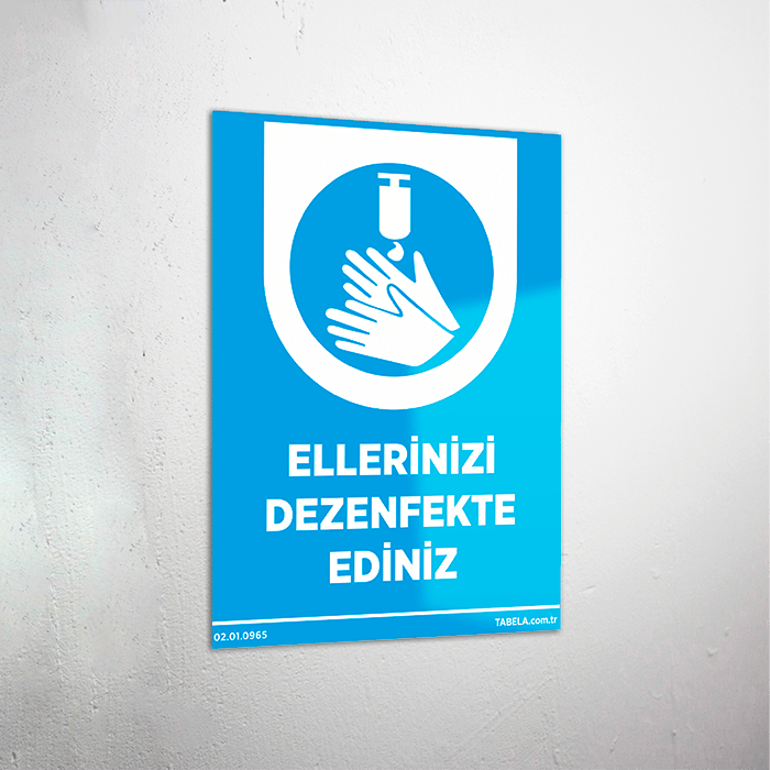 iş sağlığı personel uyarı levhası