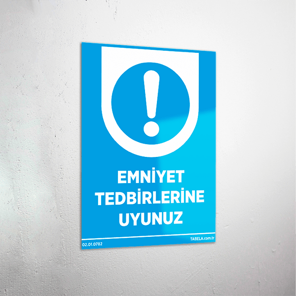 tedbir levhası