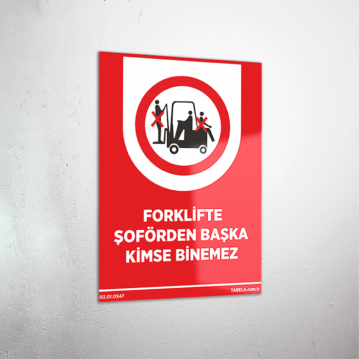 personel uyarı levhası