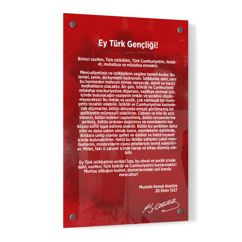 Gençliğe Hitabe Tablosu