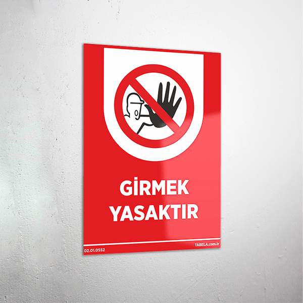 dikkat girmek yasaktır