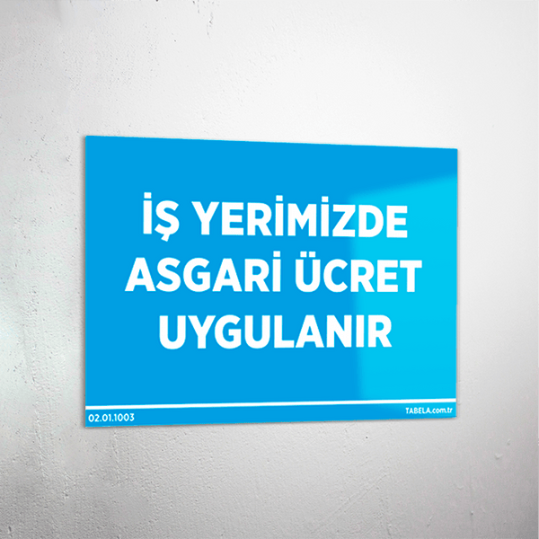 iş yeri levhaları