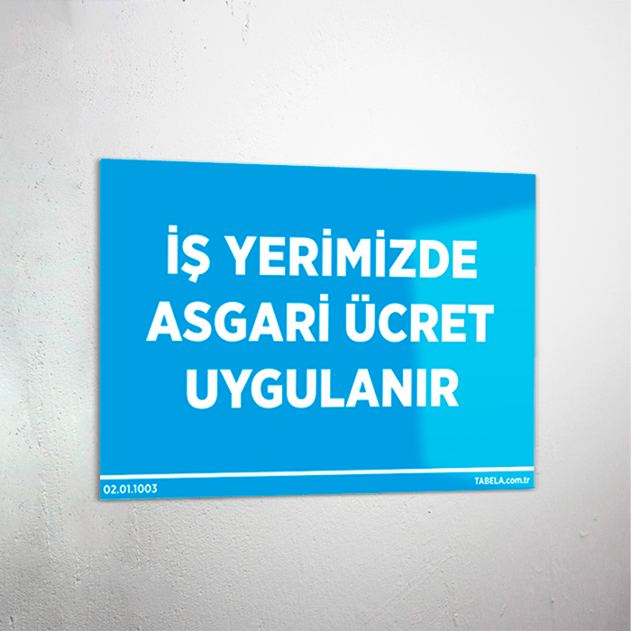 iş yeri levhaları