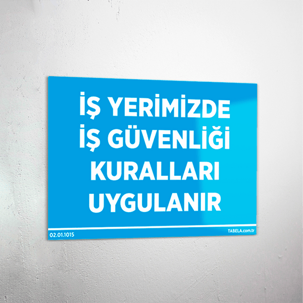 iş yeri levhaları