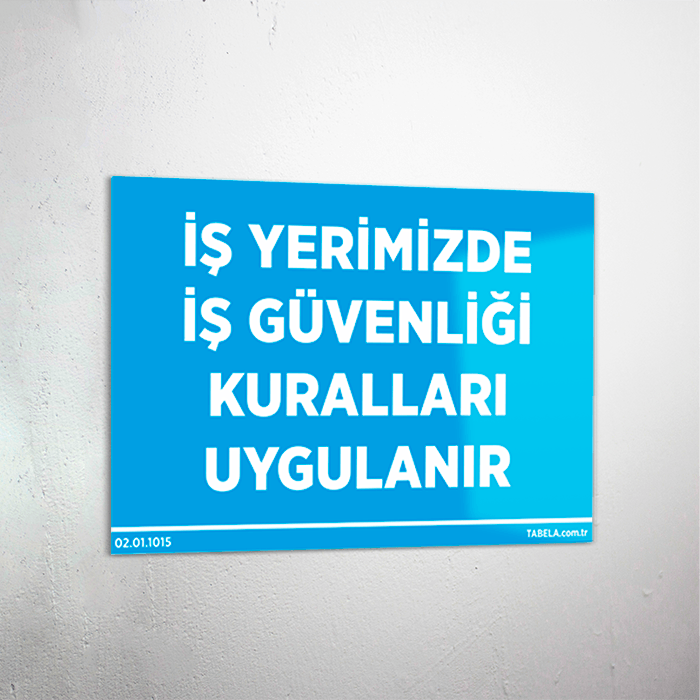 iş yeri levhaları