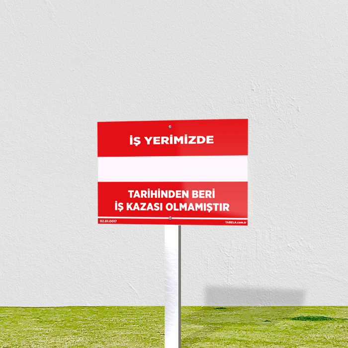 iş yeri kaza bilgi levhası