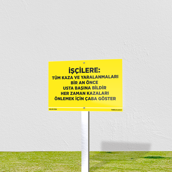 uyarı levhası