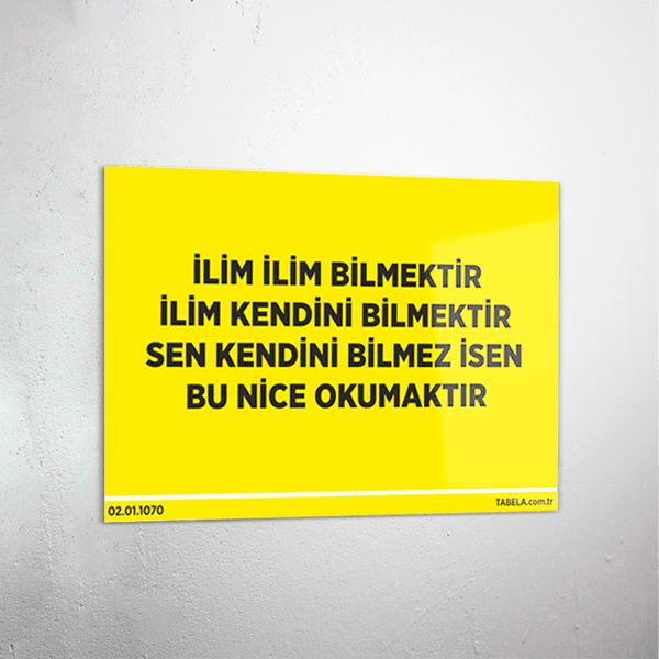 bilgi levhası
