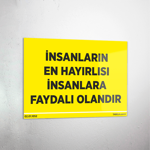 uyarı levhası