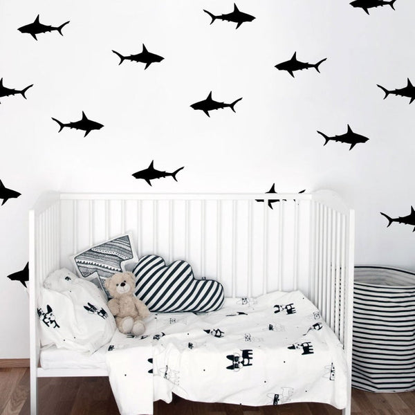 Köpekbalığı Deseni - Sticker