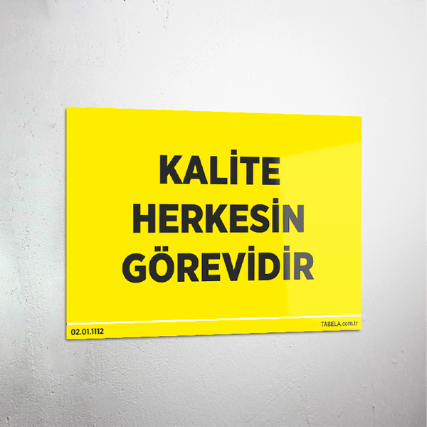 uyarı levhası