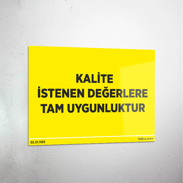 uyarı levhası