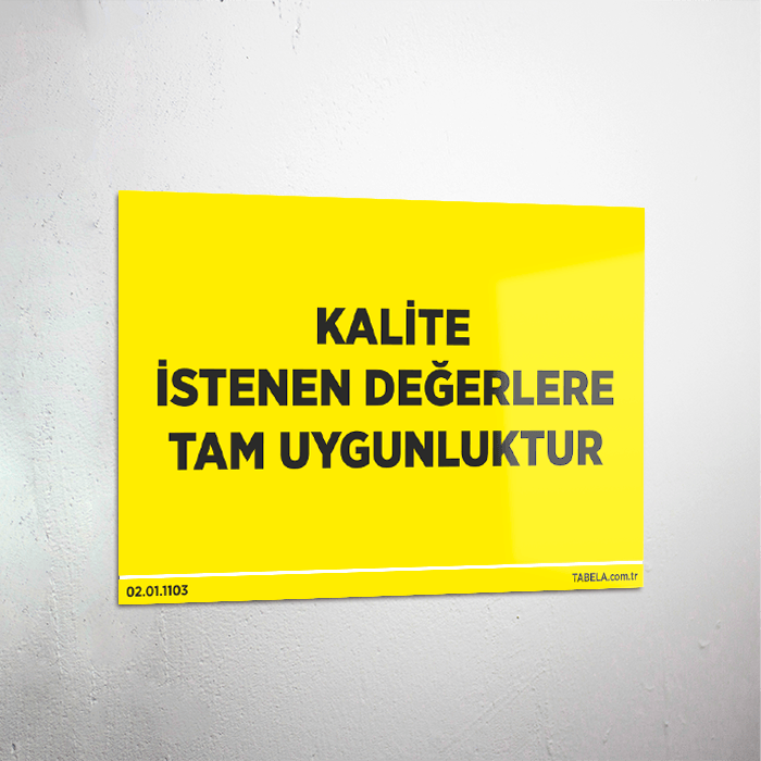 uyarı levhası