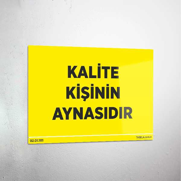 uyarı levhası