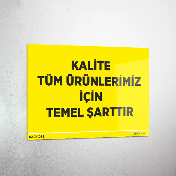 uyarı levhası