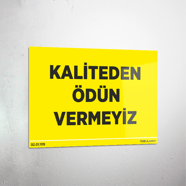 uyarı levhası